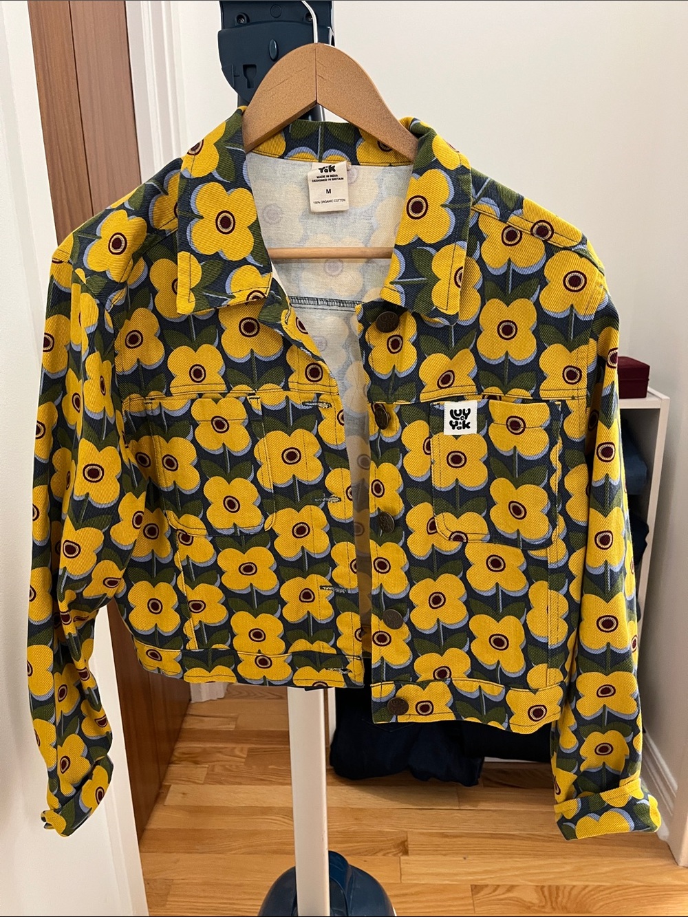 Lucy & Yak Yellow Floral Jean Jacket